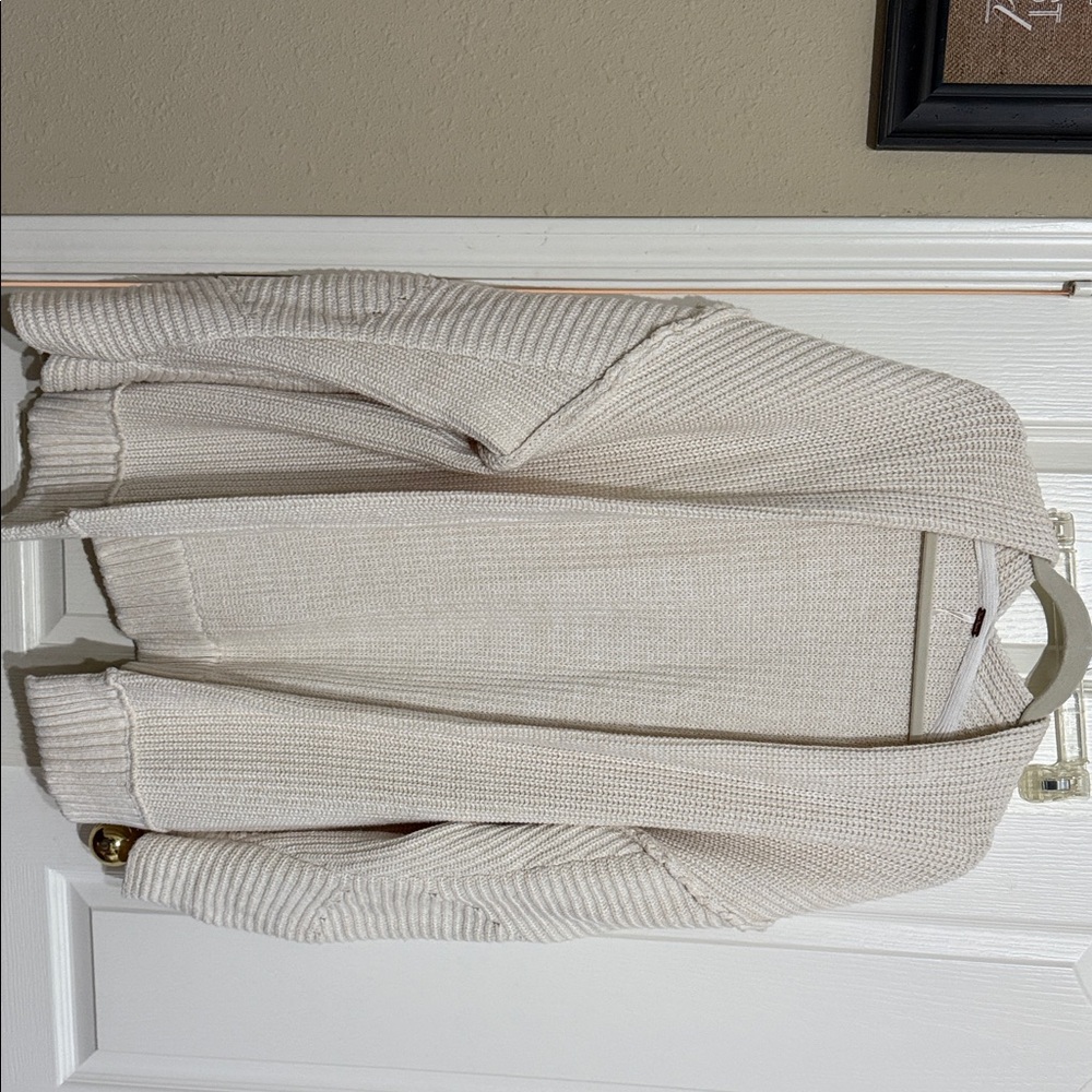 Free People Cream Cardigan Sweater